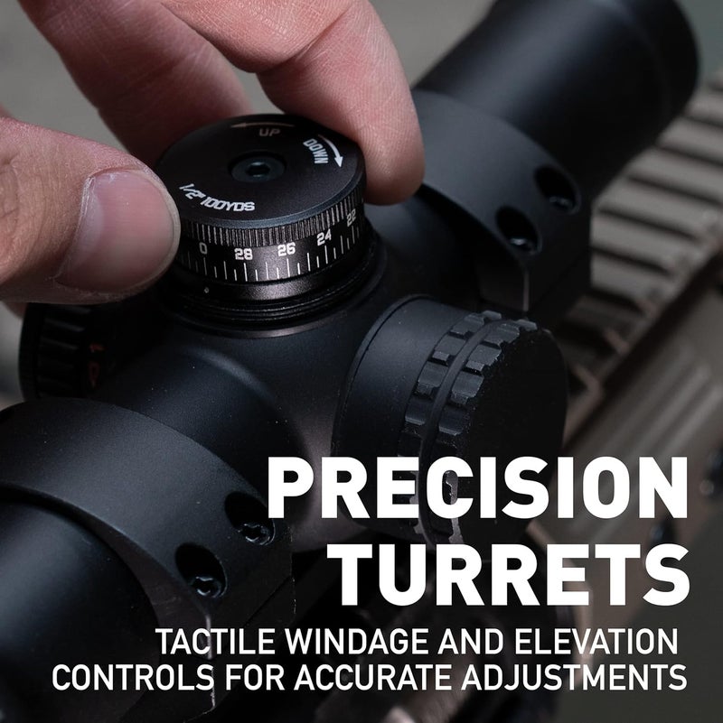 Monstrum Banshee 1-6x24 LPVO Rifle Scope with Offset Scope Mount - Image 5